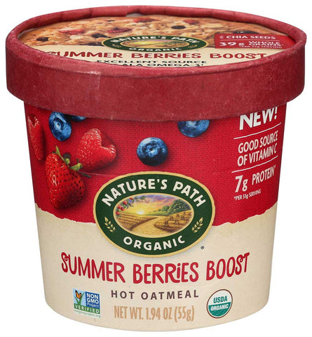 Natures Path Organic Summer Berries Boost Hot Oatmeal, 1.94 Ounce -- 12 per case.