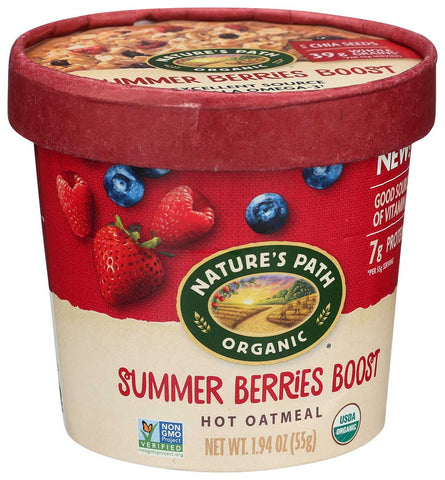 Natures Path Organic Summer Berries Boost Hot Oatmeal, 1.94 Ounce -- 12 per case.