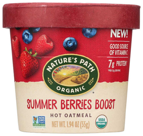 Natures Path Organic Summer Berries Boost Hot Oatmeal, 1.94 Ounce -- 12 per case.