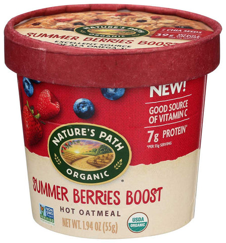 Natures Path Organic Summer Berries Boost Hot Oatmeal, 1.94 Ounce -- 12 per case.