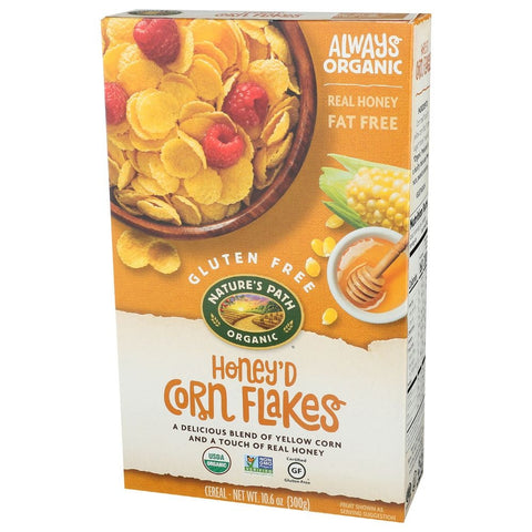 Natures Path Organic Cold HoneyD Corn Flake Cereal, 10.6 Ounce -- 12 per case.