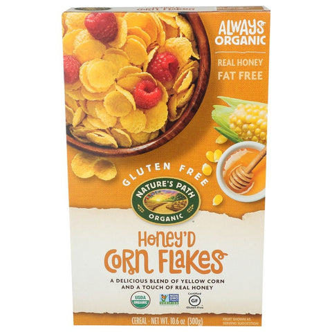 Natures Path Organic Cold HoneyD Corn Flake Cereal, 10.6 Ounce -- 12 per case.