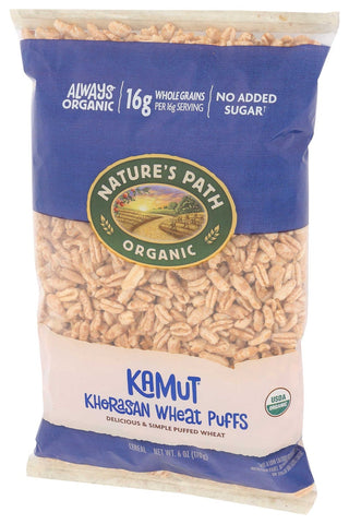 Natures Path Organic Cold Kamut Puffed Cereal, 6 Ounce -- 12 per case.