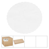 Lapaco Floral Linen Round Paper Doilie, 6 inch -- 10000 per case.