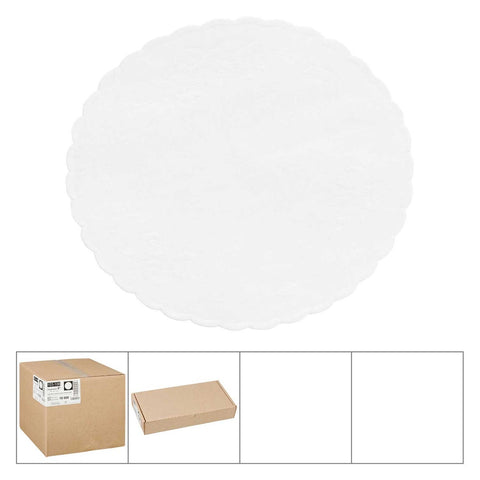 Lapaco Floral Linen Round Paper Doilie, 6 inch -- 10000 per case.
