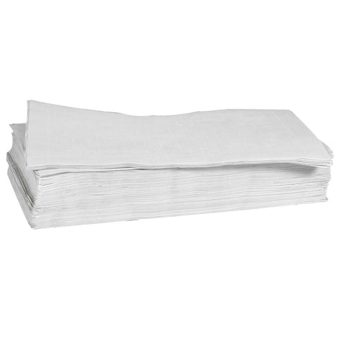 Lapaco Granada Light Weight White Bond Straight Edge Embossed Placemat, 10 X 14 inch -- 1000 per case.