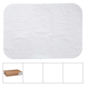 Lapaco Scalopped Edge Seville Rose Embossed Bond Light Weight Tray Cover -- 1000 per case.