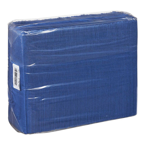 Lapaco 2 Ply Navy Blue Dinner Napkin, 15 1/2 x 16 inch -- 1000 per case.