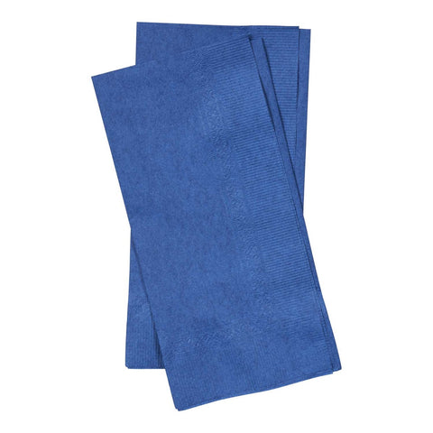Lapaco 2 Ply Navy Blue Dinner Napkin, 15 1/2 x 16 inch -- 1000 per case.
