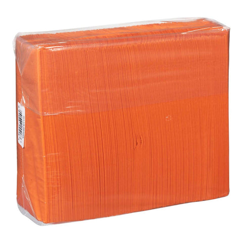 Lapaco 2 Ply Orange Dinner Napkin -- 1000 per case.