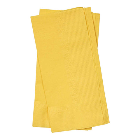 Lapaco 2 Ply Sunny Yellow Dinner Napkin -- 1000 per case.