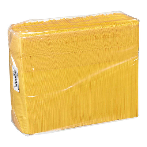 Lapaco 2 Ply Sunny Yellow Dinner Napkin -- 1000 per case.