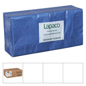 Lapaco Plain 2 Ply Navy Blue Beverage Napkin -- 1000 per case.