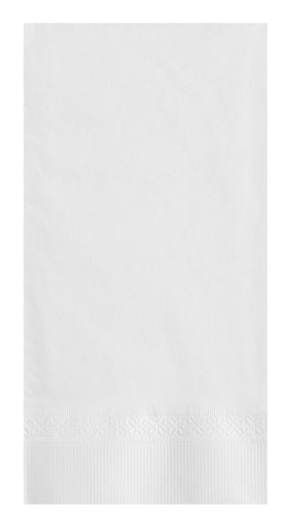 Lapaco Plain 3 Ply White Soft Center Beverage Napkin -- 2000 per case.