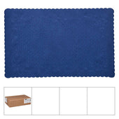 Lapaco Classic Basket Weave Embossed Navy Blue Placemat -- 1000 per case.