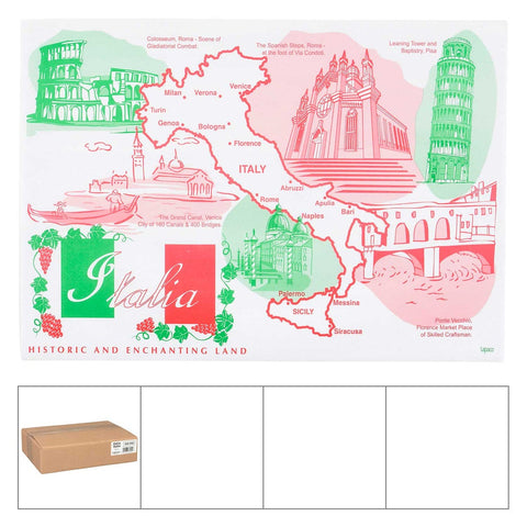 Lapaco Italia Heavy Weigh Stock Designs Bond Paper Placemat -- 1000 per case.