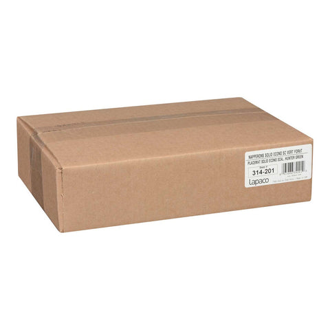 Lapaco Hunter Green Scalloped Edge Placemat, 9.5 x 13.5 inch -- 1000 per case.