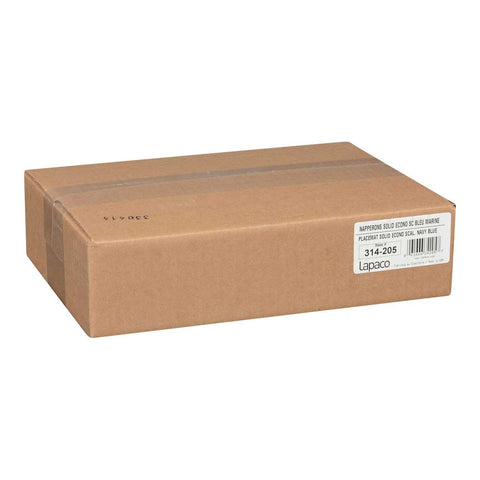 Lapaco Navy Blue Scalloped Edge Placemat, 9.5 x 13.5 inch -- 1000 per case.