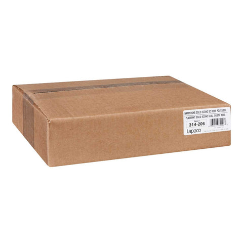 Lapaco Dusty Rose Scalloped Edge Placemat, 9.5 x 13.5 inch -- 1000 per case.