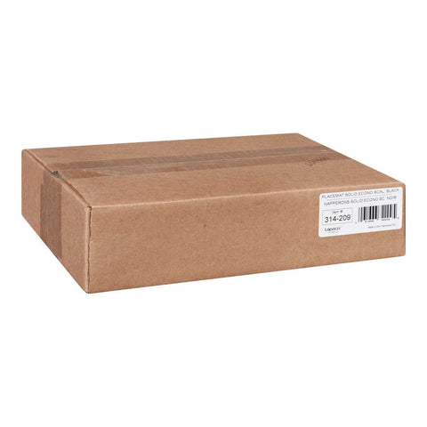 Lapaco Black Scalloped Edge Placemat, 9.5 x 13.5 inch -- 1000 per case.