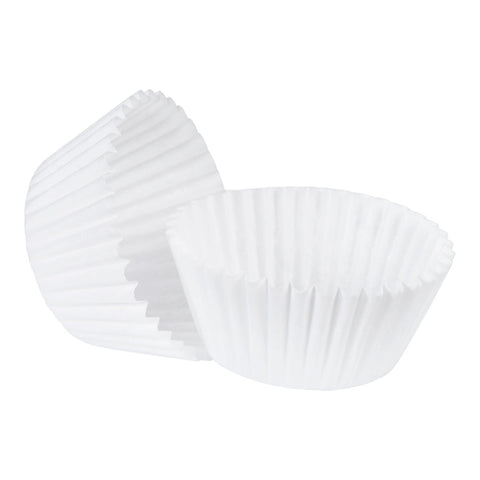 Lapaco White Round Baking Cup, 3.5 x 1.5 x 1 inch -- 10000 per case.