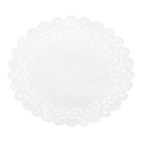 Lapaco Normandy Lace White Paper Doilie, 12 inch -- 5000 per case.