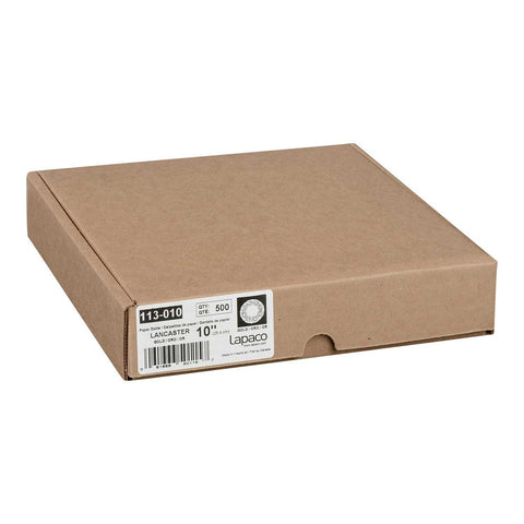 Lapaco Gold Foil 10 inch Round Lace Doilie -- 500 per case.