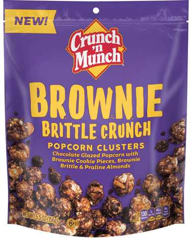 Crunch N Munch Sweet Creations Birthday Cake Brownie Brittle Crunch Popcorn Clusters, 5.5 Ounce -- 48 per case