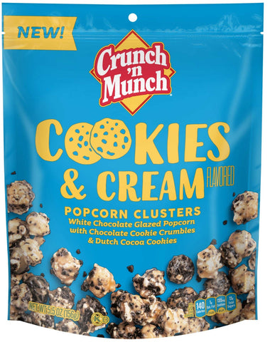 Crunch N Munch Sweet Creations Cookies N Cream Birthday Cake Popcorn Clusters, 5.5 Ounce -- 48 per case