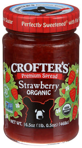 Crofters Organic Strawberry Conserve, 16.5 Ounce -- 6 per case.