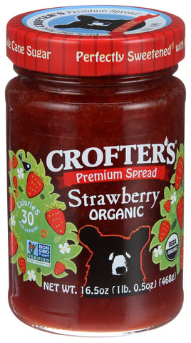 Crofters Organic Strawberry Conserve, 16.5 Ounce -- 6 per case.