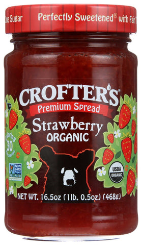 Crofters Organic Strawberry Conserve, 16.5 Ounce -- 6 per case.