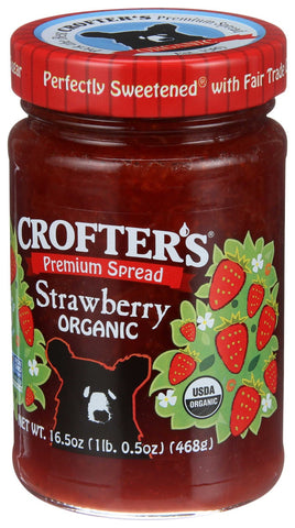 Crofters Organic Strawberry Conserve, 16.5 Ounce -- 6 per case.