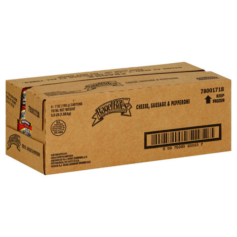 Bagel Bites Cheese, Sausage and Pepperoni Pizza Snack, 7 Ounce -- 8 per case