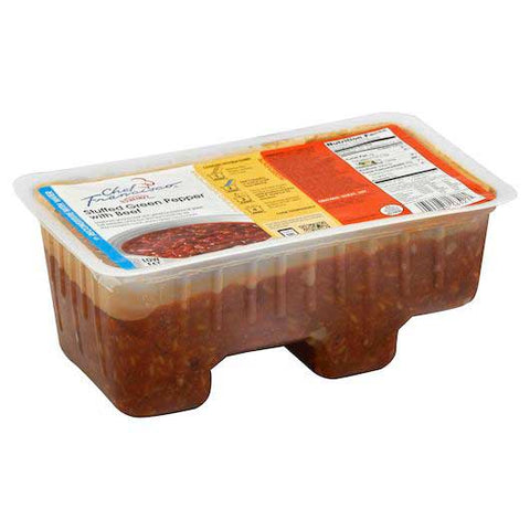 Chef Francisco Stuffed Green Pepper with Beef Soup, 4 Pound -- 4 per case