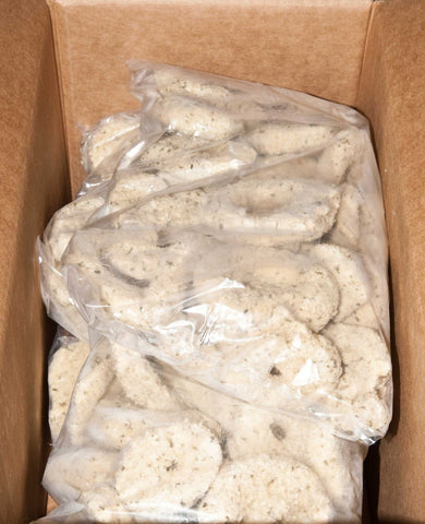 Singleton Large Breaded Calamari Rings, 10 Pound.