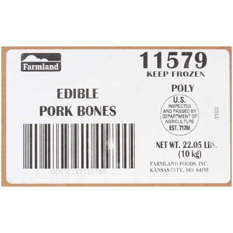 Farmland Femur Bones Edible Pork, 22.5 Pound.