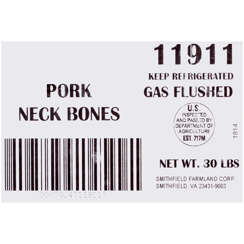 Farmland Neck Bone of Pork, 30 Pound.