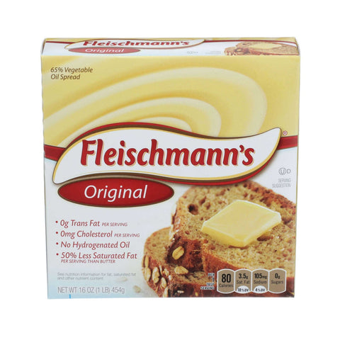 Fleischmann Solid Margarine Stick, 1 Pound -- 18 per case.