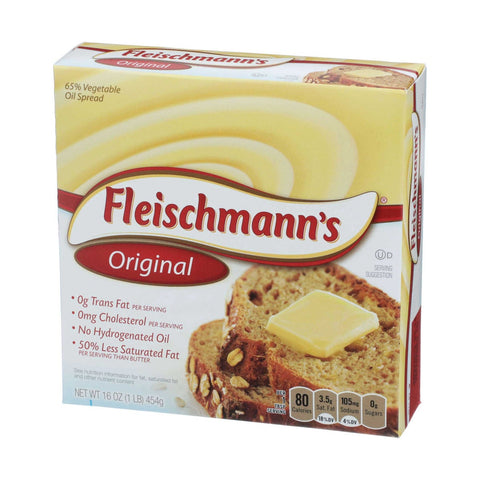 Fleischmann Solid Margarine Stick, 1 Pound -- 18 per case.