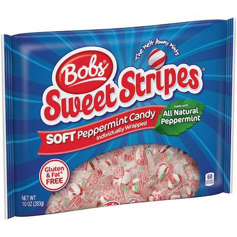 Bobs Sweet Stripes Soft Peppermint Candy, 10 Ounce