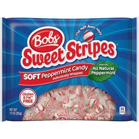 Bobs Sweet Stripes Soft Peppermint Candy, 10 Ounce