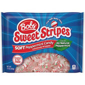 Bobs Sweet Stripes Soft Peppermint Candy, 10 Ounce