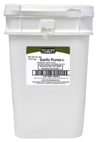 Tulkoff Garlic Puree - 30 lb. pail, 1 per case