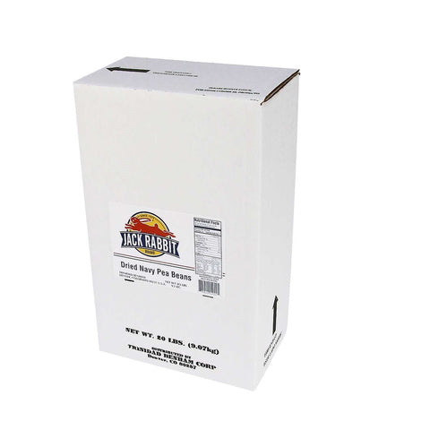 Jack Rabbit Navy Beans - 20 lb. package, 1 package per case