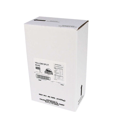 Jack Rabbit Yellow Split Peas - 20 lb. package, 1 package per case