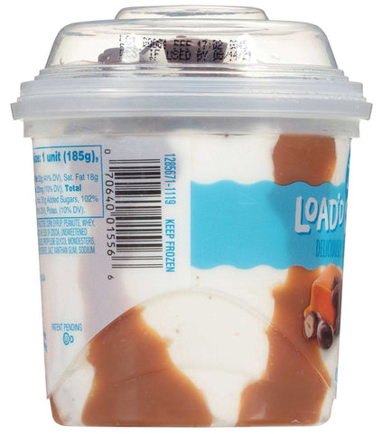 Blue Bunny Loadd Sundaes Bunny Tracks Cup, 8.5 Fluid Ounce -- 12 per case