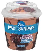Blue Bunny Loadd Sundaes Chocolate Brownie Bomb Dessert Cup, 8.5 Fluid Ounce -- 12 per case