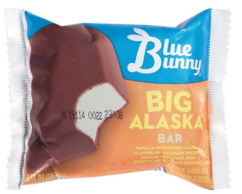 Blue Bunny Big Alaska Vanilla Ice Cream Bar, 5 Fluid Ounce -- 24 per case