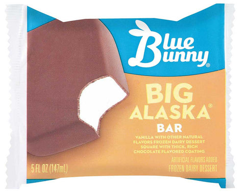 Blue Bunny Big Alaska Vanilla Ice Cream Bar, 5 Fluid Ounce -- 24 per case
